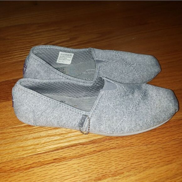 Bobs by Skechers gray Slip-On Flats - Picture 1 of 7
